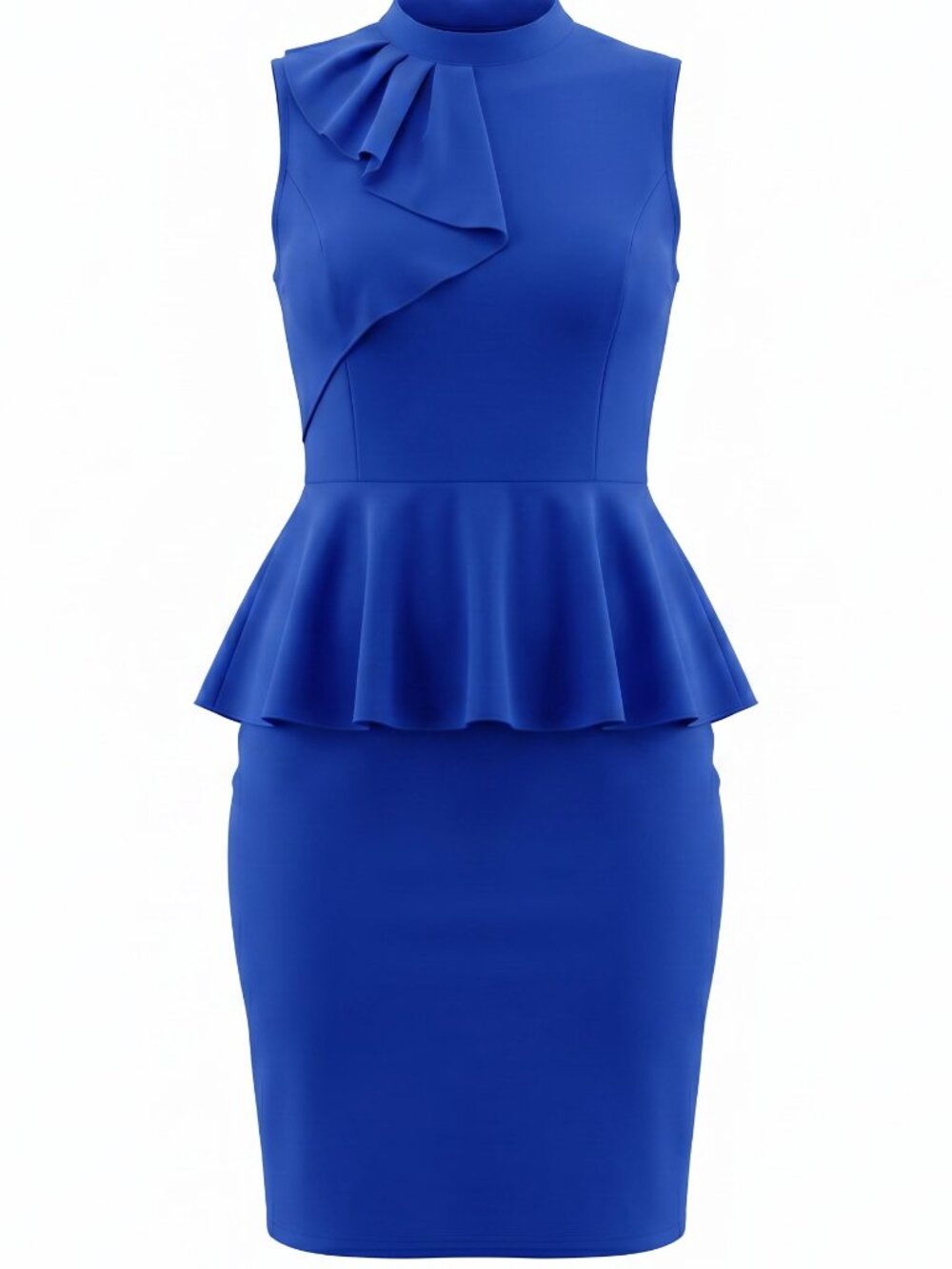 Grace Karin Sleeveless Peplum Midi